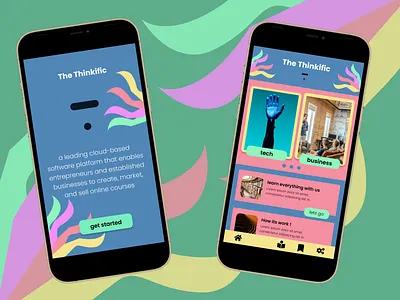 Knowledge is Power - Share it! app branding course education lms mobile app online course online learning ui