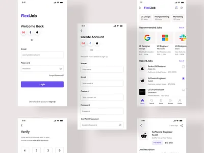 FlexiJob 3d add task animation brand design branding clean ui connect people connectivity design designer dribble shot graphic design illustration logo motion graphics user experience user interface
