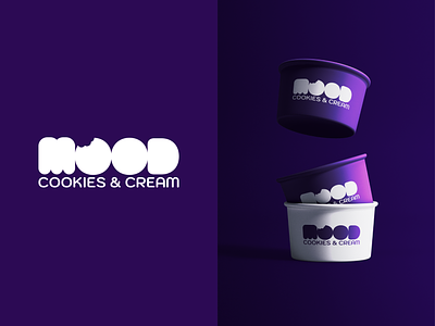 Mood branding cookies font graphic design ice cream label logo logo design logotype minimal minimalistic sweets vector