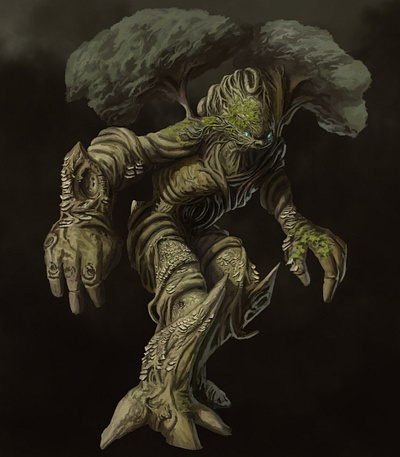 Treant characterdesign digital painting digitalart fantasy illustration treant