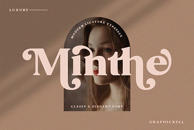 Minthe - Serif Font advertising branding classy display display font elegant fashion font fonts lettering logo magazine minimalist modern sans serif serif stylish typeface typography unique