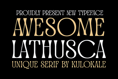 Awesome Lathusca - Display Font advertising branding font calligraphy font classy font display font elegant font fashion font font fonts lettering logo font luxury font magazine font minimalist font sans serif font seri ffont stylish font typeface typography unique font