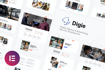 Digie | Digital Agency & Advertising Service Elementor Template advertising agency app business digie digital elementor elementor kit elementor theme presentation template theme themes ui ux ux design wordpress wordpress template wordpress theme wordpress themes