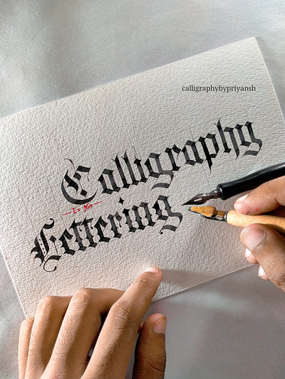 Calligraphy is not Lettering | What do you think? calligraphy calligraphy and lettering artist calligraphy artist calligraphy font design handwrittenfont illustration logo typography ui