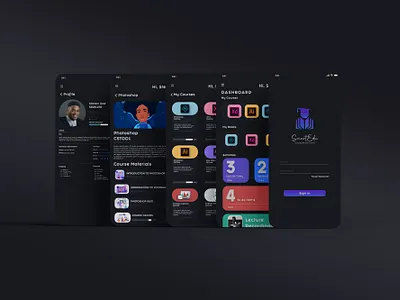 SMARTEDU MOBILE branding dark mode design graphic design learning mobile online pandemic product school smartedu ux xd