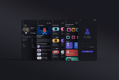 SMARTEDU MOBILE branding dark mode design graphic design learning mobile online pandemic product school smartedu ux xd