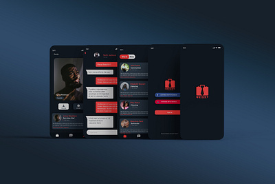 QUICKY dark dark mode employ employee employer employment graphic design job quicky ux