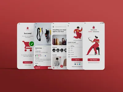 CARTAX cart e commerce graphics light mode mall online store shopping ui ux