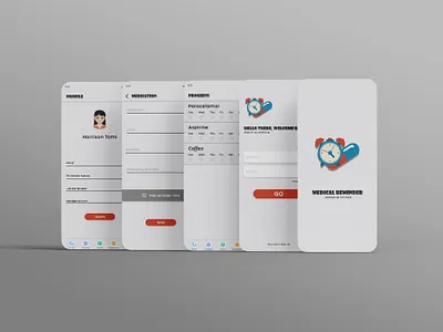 MEDICAL REMINDER doctor drug graphic design hospital light mode medical medicine patient ux