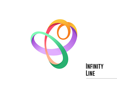 Infinity Line | Logo Symbol 3d art 3d logo bright color colorful logos endless geometric art gradient design icon design identity illustration infinite infinity line infinity logo infinity mark infinity shape line exploration logo symbol logodesign logodesigner symbol design