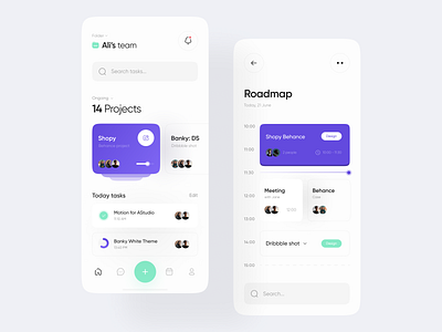 Tasky | Mobile App app clean design minimal ui ux web