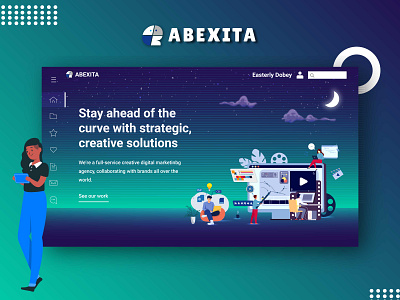 Abexita IT Company | Home Page Concept branding clean design ecommerce shop graphic design home page illustration it shop landing page layout minimal online store product design ui ui ux web web design website