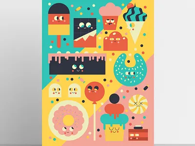 Sugar Overload adobe illustrator adobeillustrator cartoon character characterdesign children cute design graphic design illustration sugar sweets vector