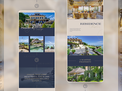 Luxury Real Estate Property - Digital representation design elegant luxury modern property real estate ui villa website