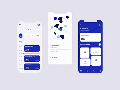 Task Manager App concept app branding design icon illustration logo typography ui ux vector