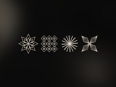 gin botanicals branding design icons illustration vector