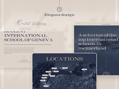 Elegant design - for a luxury real estate property elegant luxury map real estate schools switzerland website