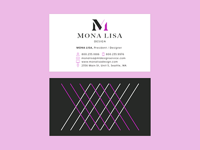 Mona Lisa Design Business Card Layout branding businesscard design icon illustration logo stationary