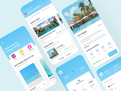 Travel Booking App app design booking mobile app clean ui clean ui design design flight booking app flight ticket app hotel booking app mobile app mobile app design mobile ui travel app travel booking mobile app ui uidesign uiuxdesign