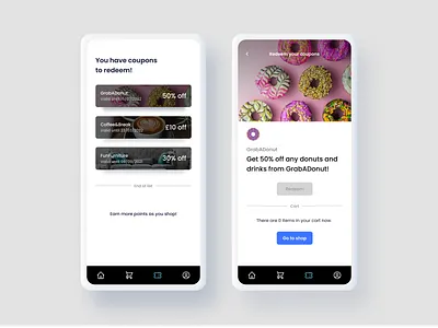 DailyUI 061 - Redeem Coupon 061 dailyui dailyui 061 dailyuichallenge light mode mobile ui