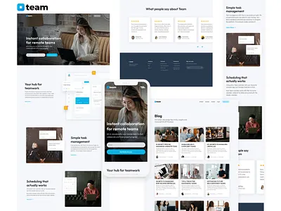 TeamApp Web Design art direction artdirection branding design logo mobile responsive ui ux web