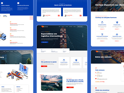 Suntrans - Logistic International Company interface logistic logistic international company logistic website ui design uiux web webdesign