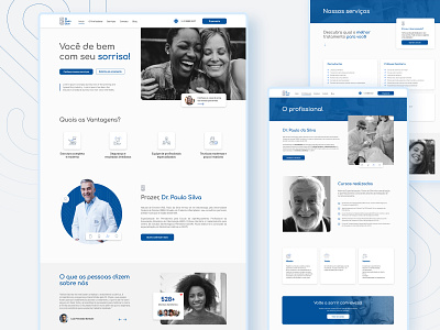 Dentistry Website dentist figma interface website odontologia ui ui design uiux web website