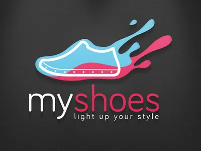 MuShoes branding graphic design logo logotipo red shot vector
