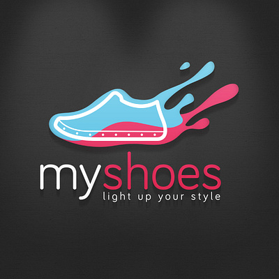 MuShoes branding graphic design logo logotipo red shot vector