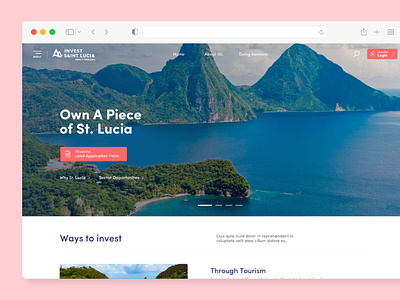 Investment Landing Page Concept investment website landing page listings website ui ux
