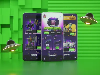 Fortnite mobile app design Season 7 🎮 app design app game design fortnite game illustration interaction interaction design interface interface design minimal mobile design ui uidesign ux design uxdesign webdesign website
