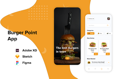 Burger Point Mobile App UI Design app app design art branding design graphic design illustration inspiration logo ui uidesign uiux uiuxdesign uxdesign