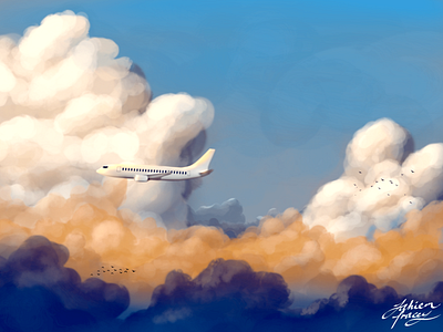 Amongst the Clouds art concept art graphic design illustration storytelling