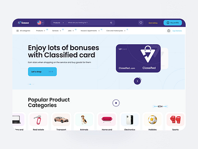 Web Marketplace - SOBAAR 3d animation app branding dashboard design figma illustration logo product search shop space typography ui ux vector web design website white