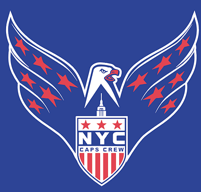 NYC Caps Crew Screagle capitals eagle illustration logo vector