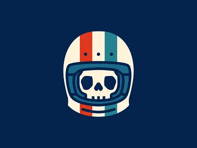 Retro Skull Rider Logo branding cartoon classic design head helmet icon illustration logo retro rider skull tees tshirt ui ux vector vintage