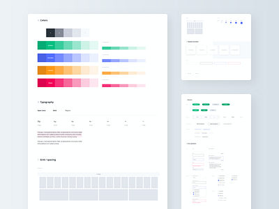 Kiwi Jobs - Style Guide & Components brandbook component library components design system guidelines library style guide