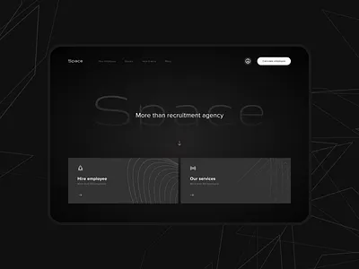 Main page for recruitment agency agency bot design hr recruitment servece ui ux web webdesign