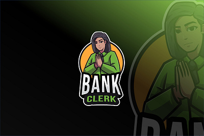 Bank Clerk Logo Template template