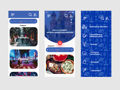 WP-Site traveling Russian Adobe xd layout adobe xd graphic design layout ux