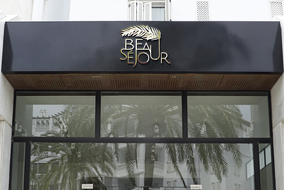 création d'identité visuelle pour l'hôtel beau séjour à Cannes design graphic design logo