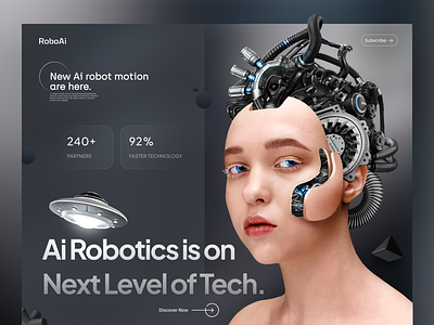 Ai Robotics website design ai ai robot artificial intelligence machine learning metaverse robot robotics web design website design