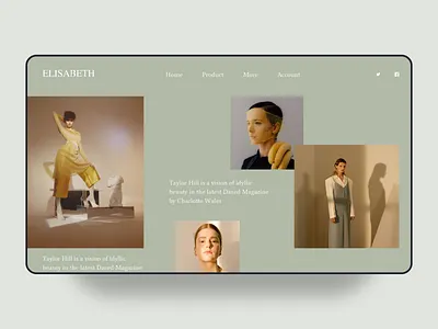 fashion brand web UI brand branding clothes design fashion logo photography ui ux web website