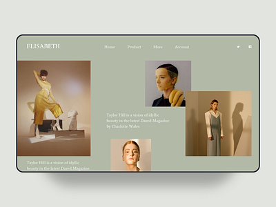 fashion brand web UI brand branding clothes design fashion logo photography ui ux web website