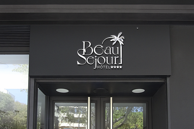 création d'identité visuelle pour l'hôtel beau séjour à Cannes design graphic design logo