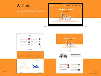 Sharjah UI Design branding graphic design ux web design