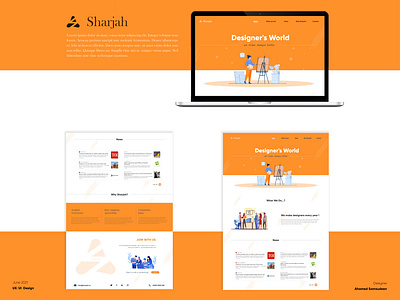 Sharjah UI Design branding graphic design ux web design