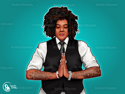 Smooth Cartoon Portrait / Vector Portrait animation avatar black women business caricature cartoon cartoon character cartoon portrait character digital painting graphic design illustration patience profile picture tattoo vector vector portrait yoga