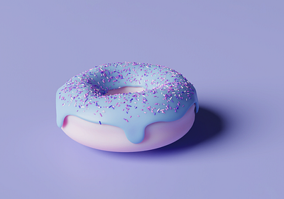 3D Donut 3d 3dart 3ddesign 3dfood 3dillustration 3dmodeling 3dvisualization donut food illustration