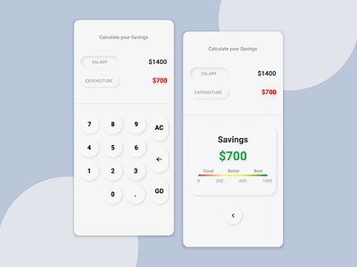 Savings Calculator App app appdesign branding dailyui design designinspiration dribble interface mobile app design ui uidesign uidesigner uitrends userexperience userinterface ux uxdesign uxdesigner uxui vector